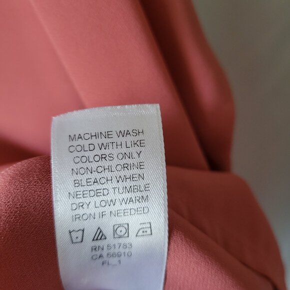 Maurice's Blouse Crocheted 3/4 sleeves Mauve Large Hi-Low Hem flowy - Picture 9 of 10